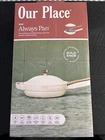 Our Place 8.5" Ceramic Nonstick Mini Always Pan- Cream With Gold Knob New Box. Price: $59.99.
