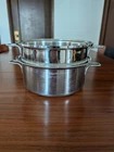 Saladmaster 3QT 316TI Titanium Stainless Steel Pot W/ Steam Insert No Lid Used. Price: $249.99.