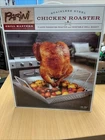 Parini Chicken Roaster Stainless Steel Grill Masters Collection Cookware New. Price: $32.39.