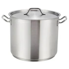 Winco Stock Pot Commercial 16 Qt Stainless Steel Tri-ply Bottom Nsf Listed Cover New. Price: $84.86.