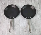 Calphalon Crepe Skillet 8" Commercial Anodized Aluminum Pan Lot Of 1208 Lid Used. Price: $59.87.