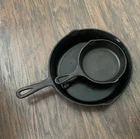 Collectible Original Cracker Barrel Old Country Store Cast Iron Frying Pan Used. Price: $65.00.
