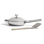 Our Place Titanium Always Pan Pro 8.5" Pfas-free Nonstick Frying Mini Chrome New. Price: $213.86.