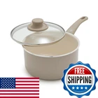 Greenlife 2.5QT Nonstick Saucepan With Glass Lid, Soft Grip, Pfas-free Ceramic, New. Price: $60.76.