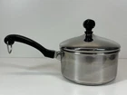 Farberware 18-10 Stainless Steel Impact Bonded Disc Bottom Qt Pot & Lid Vtg Used. Price: $16.99.