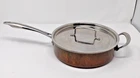 Cuisinart CTPP334-26H Tri-ply Copper Stainless 10.5" Quart Saute Pan With Lid Used. Price: $69.99.