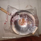Joyce Chen 14-INCH Round Bottom Wok Carbon Steel, Wood Handles New. Price: $33.99.