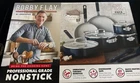 Bobby Flay 12PC Ceramic Nonstick Aluminum Cookware Set Oxford Blue New. Price: $120.00.