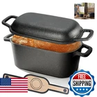 Oval Dutch Oven For Bread Baking, Pre-seasoned Sourdough, Even He New. Price: $74.70.