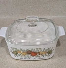 Vintage Corningware Spice Of Life Persil La Sauge 1-1/2 Qt Casserole Dish/lid Used. Price: $25.00.