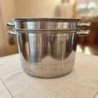 Vintage Metro Stock Pot & Colander/strainer Pasta Insert Stainless 8 Qt Korea Used. Price: $35.00.