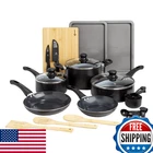 Ecolution Easy Clean Ceramic Nonstick Cookware Set Dishwasher Safe Kitchen Pots New. Price: $127.48.
