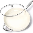 Michelangelo Large Frying Pan Lid 14 Inch Ceramic Skillet Nonstick Coating New. Price: $104.72.