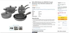Ballarini Modena By Henckels Forged Aluminum 10-PC Nonstick Cookware Set New. Price: $195.00.