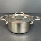 All-clad Stainless Steel Mini Dutch Oven Cocotte Pot With Lid .5 Qt (1/2 Quart) New. Price: $29.97.