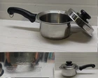 Saladmaster Saucepan 1.5 Qt TP304-316 Surgical Stainless Butter Warmer Pot & Lid Used. Price: $299.99.