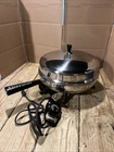 Vtg Farberware Electric Skillet Fry Pan B310-B Stainless Steel 12" Clean & Works Used. Price: $47.00.