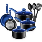 Chef's Star Pots And Pans Kitchen Cookware Assorted Sizes, 1 Set, Blue New. Price: $68.99.