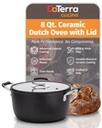 Daterra Cucina 8 Qt Nonstick Ceramic Dutch Oven With Lid Large New. Price: $199.50.
