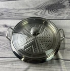 Curtis Stone Was Induction Skillet W/glass Lid Steamer Insert CSSDMP14IL Used. Price: $26.65.