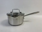 Emeril (all Clad) 1.5 Qt Sauce Pan Pot Double Pour Spout Ss Copper Core With Lid Used. Price: $65.00.