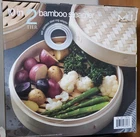 Miu Bamboo 2-TIER Steamer Basket 10" For Dim Sum Dumpling Healthy Cooking Dented New. Price: $26.99.