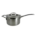 Creuset 2.8 3 Qt. Saucepan Pot With Lid Stainless Steel 18CM 7" 7096 Used. Price: $120.00.