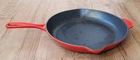 Creuset Skillet 12" Cast Iron Double Spout Pan France Enamel #30 Used. Price: $75.00.