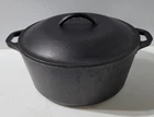 Lodge Logic Cast Iron Dutch Oven Quart 10.25" #8 Open Box Preseasoned Ready New. Price: $50.00.