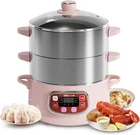 Bear 3-TIER Stainless Steel Electric Food Steamer, 8L Capacity, 1200W New. Price: $164.99.