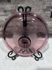 Pyrex Vison Cranberry Ribbed Replacement Lid V2.5C Used. Price: $6.00.