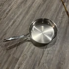 Pampered Chef Stainless Steel Cookware - 10" Saute Pan Used. Price: $44.00.