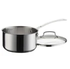 Cuisinart Advantage Pro Series 2.5 Qt Stainless Steel Saucepan Tempered Glass Li New. Price: $28.56.