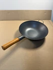 Yosukata Black Carbon Steel Wok Flat Bottom Pan Pre-seasoned 13.5"/34CM New. Price: $60.00.