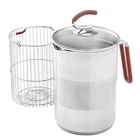 Kuhn Rikon 4TH Burner Asparagus Pasta Tall Pot Steamer W/ Lid & Basket Stainless Used. Price: $22.87.