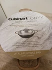 Cuisinart Onyx Stainless Steel 12" All-purpose Pan With Cover Brand New. Price: $54.99.