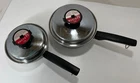 2X Society Sensi-tone Cookware Ultrex 7 T304S Sauce Pans/lids Stainless Steel Used. Price: $89.00.