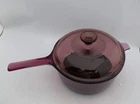 Corning Visions Cranberry 2.5L Non Stick Teflon Sauce Pan With Lid Used. Price: $29.99.