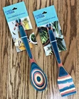 Chefs Atelier Set Pakka Wood Solid Spoon & Turner Pink Teal Kitchen Utensils New. Price: $34.95.