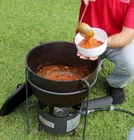 Carolina Cooker Cast Iron Pot And Burner, 14 Quart Capacity New. Price: $195.99.