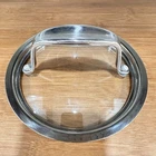 Heavy Duty Glass Lid 6.5" Fits 5.5" Inner Saucepan Steel Rim - David Burke 1QT Used. Price: $13.45.