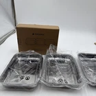 3 Pcs Medium Stainless Steel Navaris Breading Trays Set Food Prep Coating Pans New. Price: $24.99.
