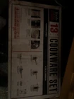 Tools Of The Trade Stainless Steel 13 Piece Cookware Set Dishwasher Safe New. Price: $65.00.