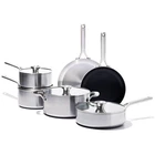 Oxo Mira Tri-ply Stainless Steel 10 Piece Cookware Set Ceramic Nonstick New. Price: $601.99.