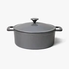 5.5QT Enamel Dutch Oven Stock Pot Gray Eclipse - Figmint New. Price: $29.99.