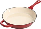 Crock Pot Artisan Enameled Cast Iron Round 10-INCH Skillet, Red New. Price: $75.70.