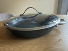 Calphalon 1382 12" Non-stick Aluminum Saute Pan Black Glass Lid Long Handle Used. Price: $25.99.