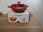 Creuset Signature Round Stew Pot, Enameled Cast Iron, 2.5 Qt Cerise Red 22 Cm New. Price: $249.99.