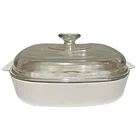 Vintage Corning Ware Sandstone Beige Casserole Dish A-10-B With Pyrex Lid A-1-B Used. Price: $21.88.