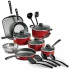 Tramontina Primaware 18 Piece Non-stick Cookware Set, Red New. Price: $69.12.